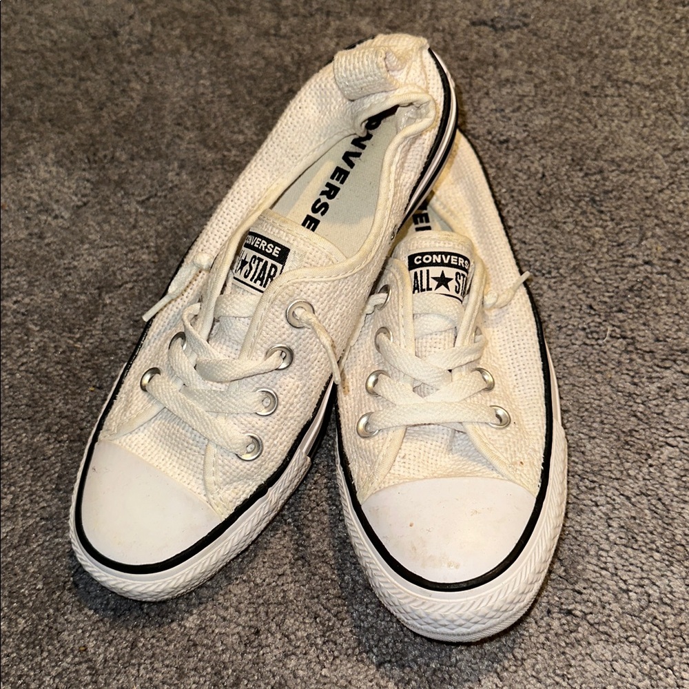 Converse All Star Cream Canvas Sneakers